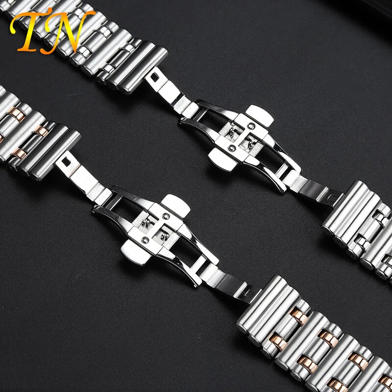 24mm Solid Stainless Steel Watchband For Breitling B01 Series Strap Super Mechanical Timepieces Watch Chain Men\'s bracelet strap