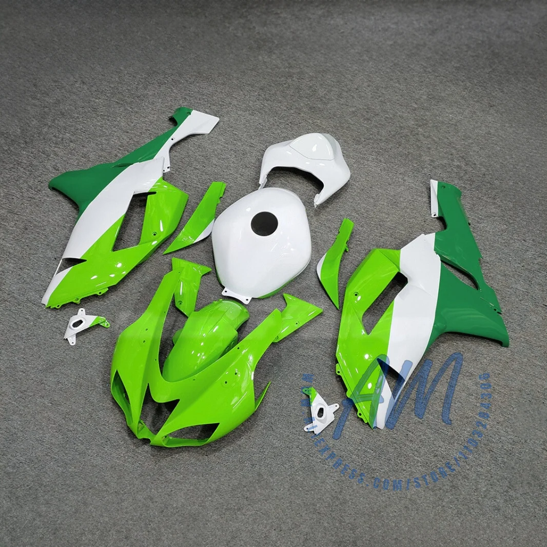 Motorcycle Fairing Body Repair Set for 2007-2008 Kawasaki ZX 6R, Durable ABS Material Body Rebuild and Restoration Projects