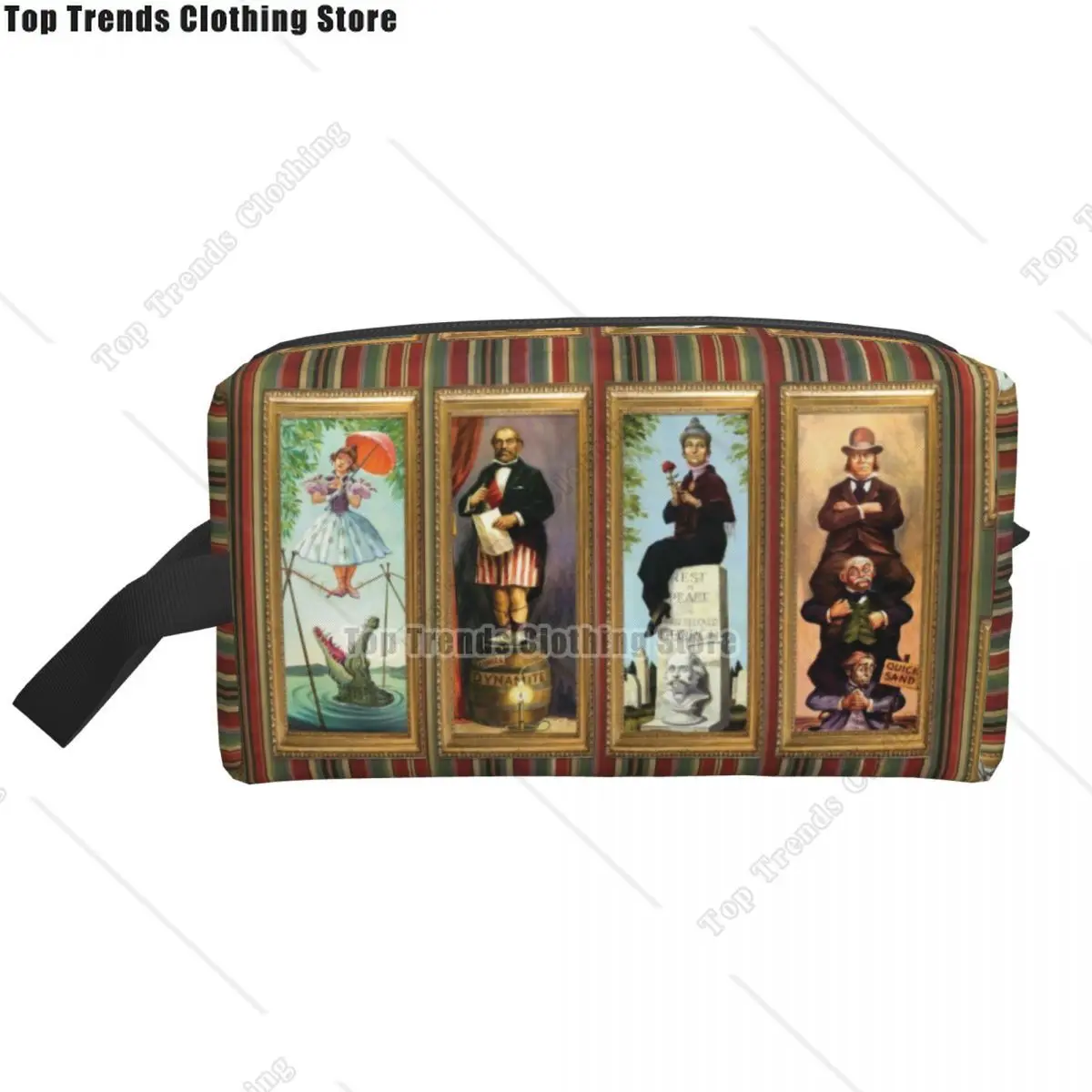 Cute Haunted Mansion Stretching Travel Toiletry Bag Women Cosmetic Makeup Organizer Beauty Storage Dopp Kit