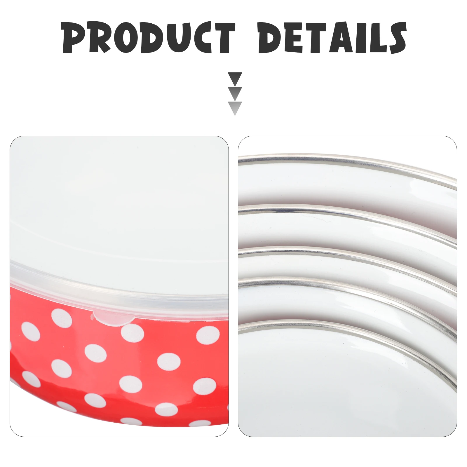 

5Pcs Fresh Keeping Bowls Lightweight Salad Fruit Storage Kitchen Supplies Sealed Lid Bowls Soup Noodle Containers