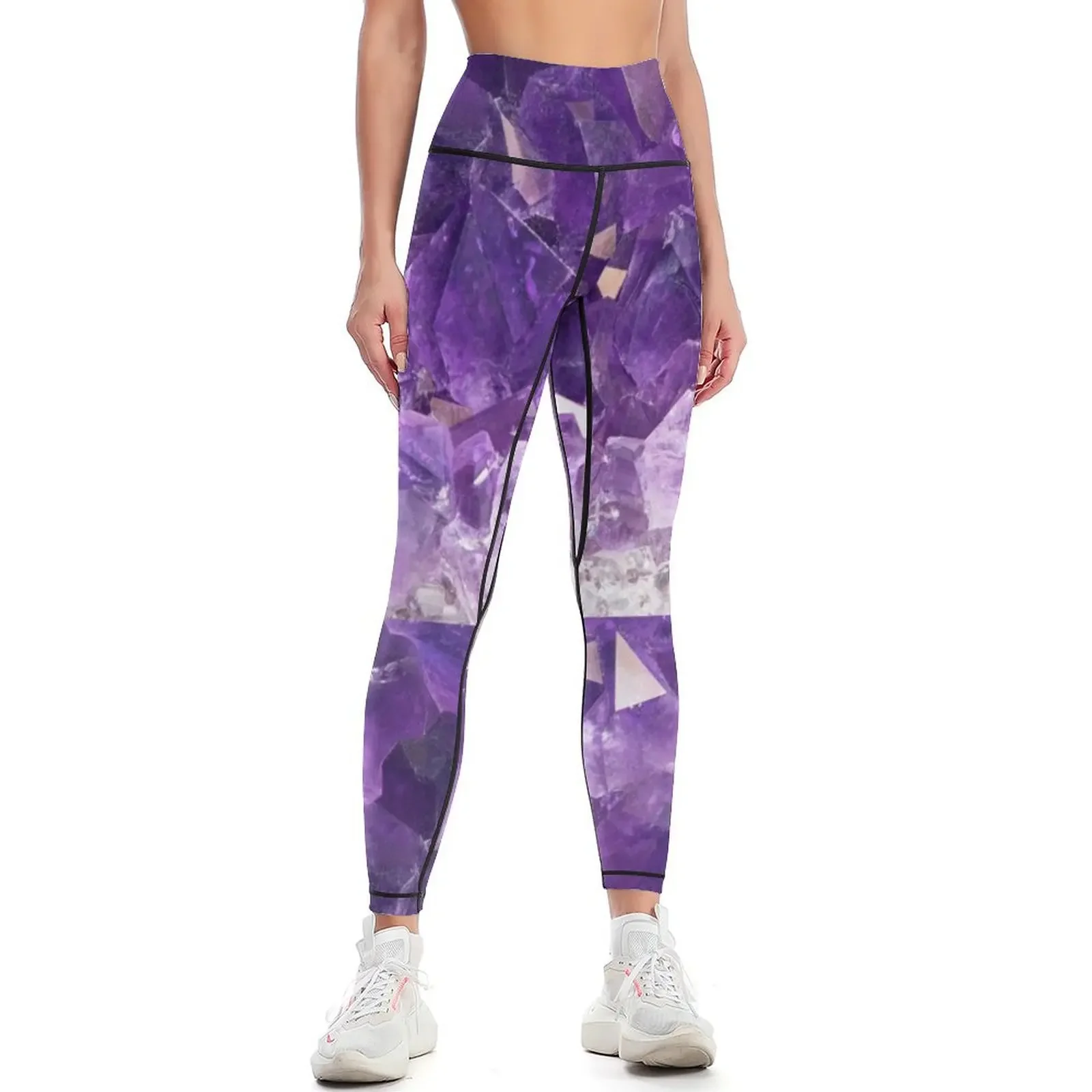 

Purple Amethyst Crystal Leggings sporty woman gym gym pants legging pants raises butt sportswear woman gym 2025 Womens Leggings