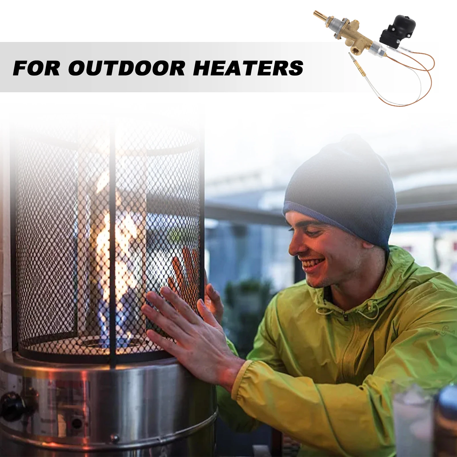 

Outdoor Heater Safety Components Thermocouple Tilt Switch Propane Patio Gas Valve Repair Protection Accessories