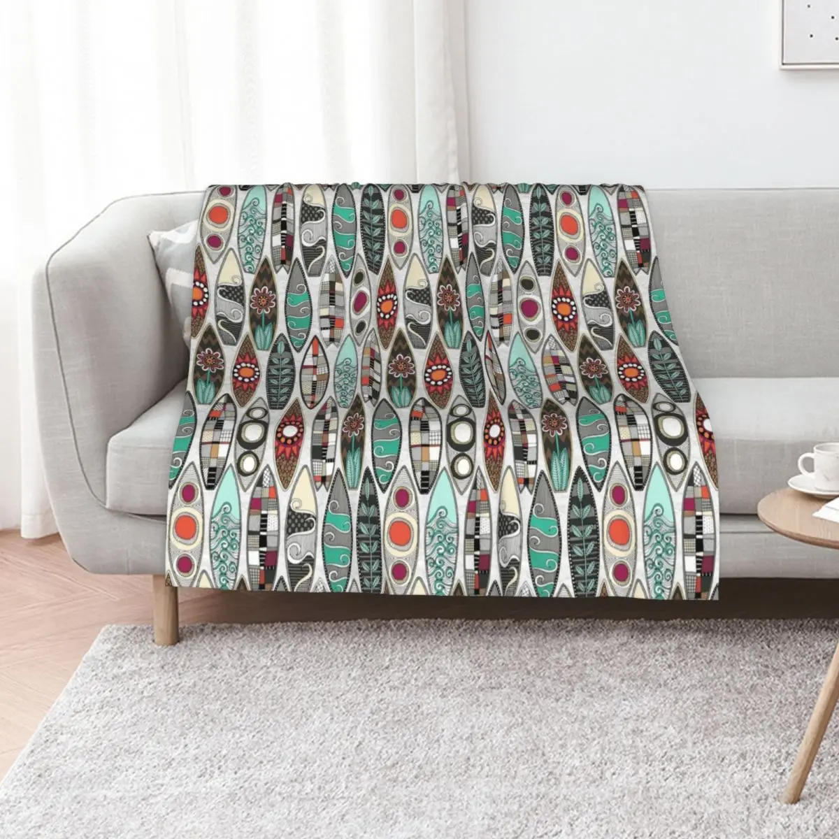 surfboards white Throw Blanket halloween Soft Plush Plaid Fashion Sofas Bed Fashionable Designers sofa bed Blankets