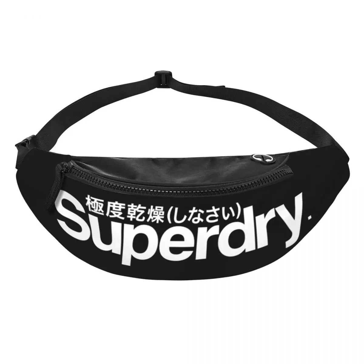 Hip Hop Letter Logo Fanny Pack para Homens e Mulheres, Bolsa de Cintura Ajustável, Sacos de Cinto Ajustável, Viagem, Caminhada, Ciclismo, Impressionante