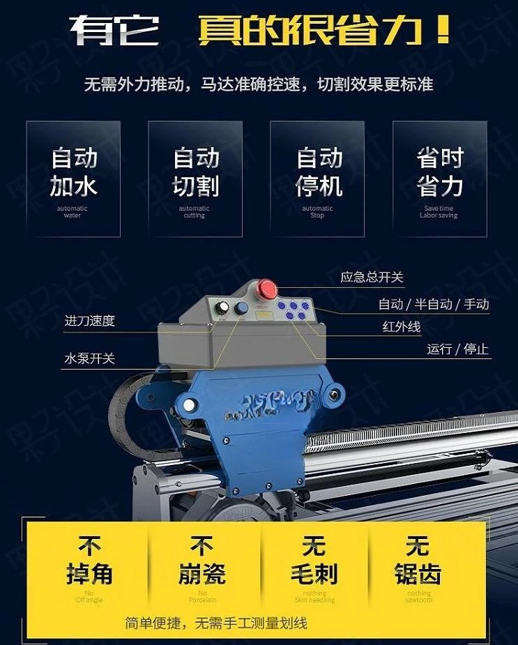 Tile cutting machine Automatic desktop multi-function 45 degree chamfering machine Edge grinding water jet High precision stone