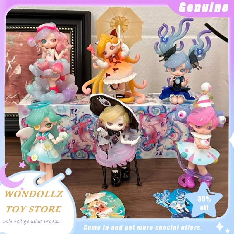 

Подлинная серия Memimo Strange Dreams, слепая коробка, кавайная фигурка девушки, украшение для рабочего стола, модная игрушка, подарок для девочек и детей