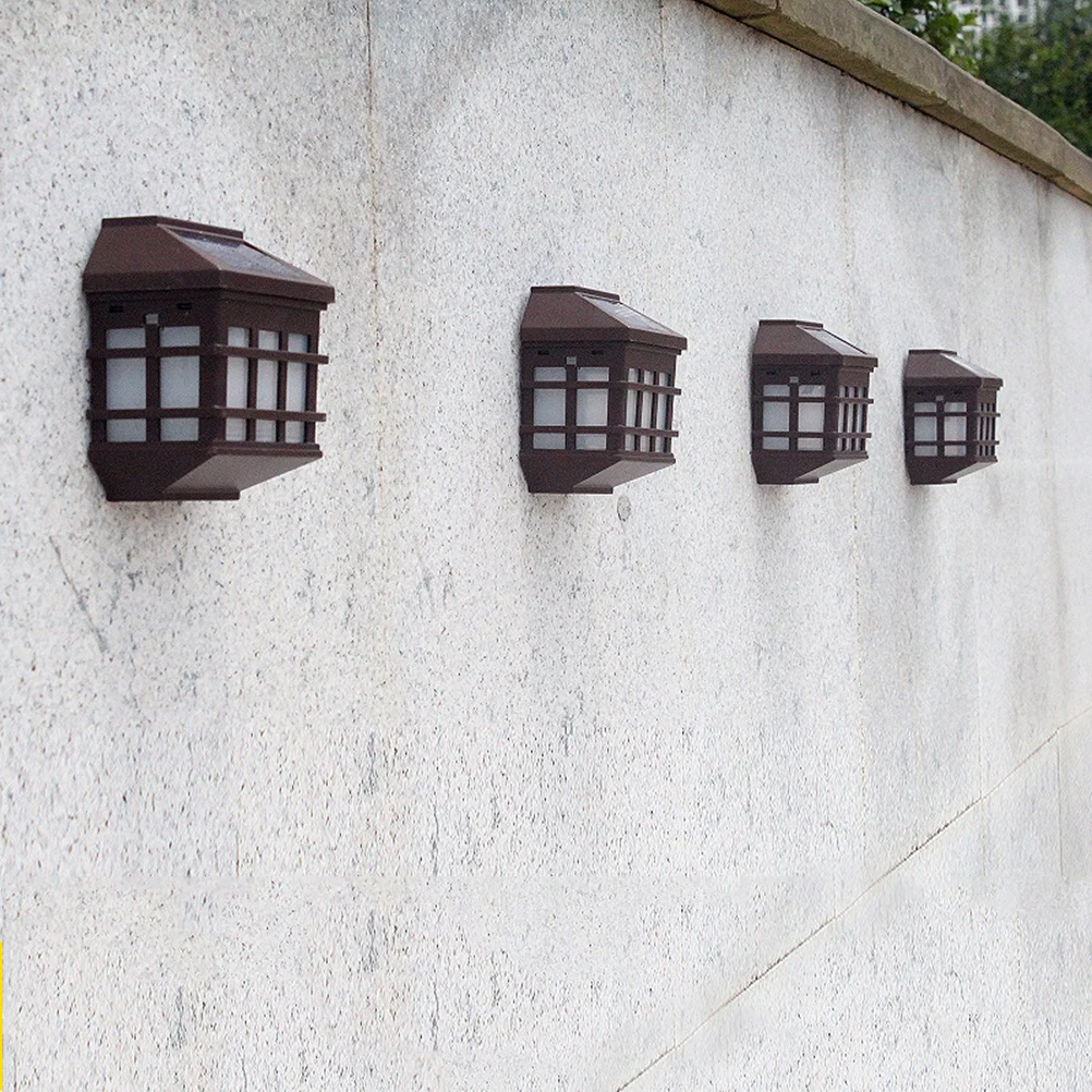 

Solar Wall Lights Outdoor Sensor Light Fence Powered Porch Waterproof Pathway Driveway LED Brightness Eco Friendly