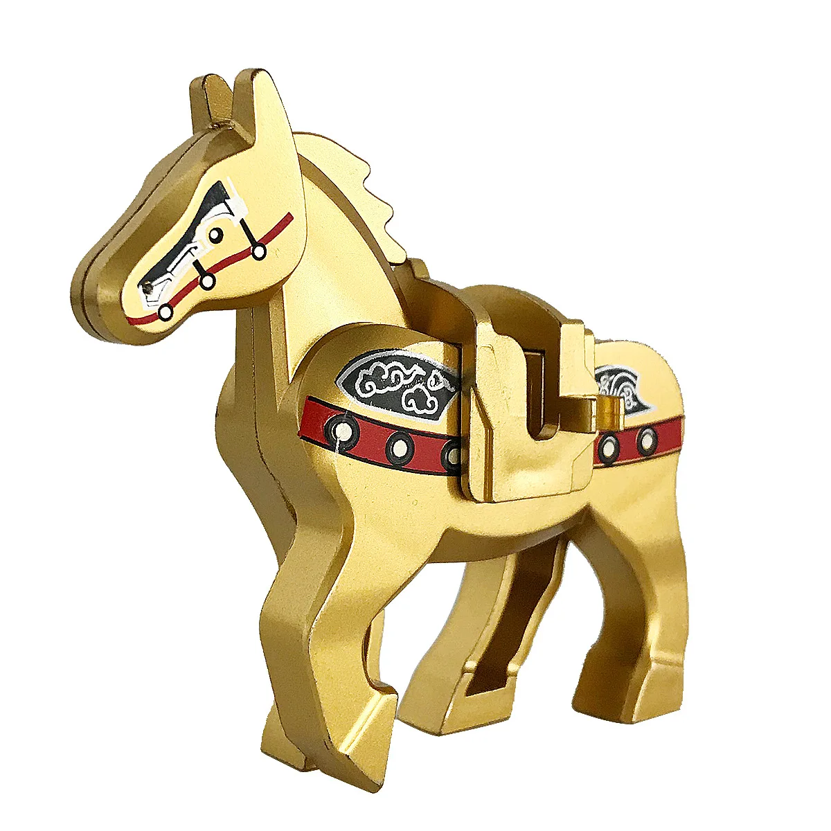 2/4/9PCS MOC Three Kingdoms War Horse Building Blocks Middle-aged military Figures Mount Horses Animal Bricks Toys Gift QT05