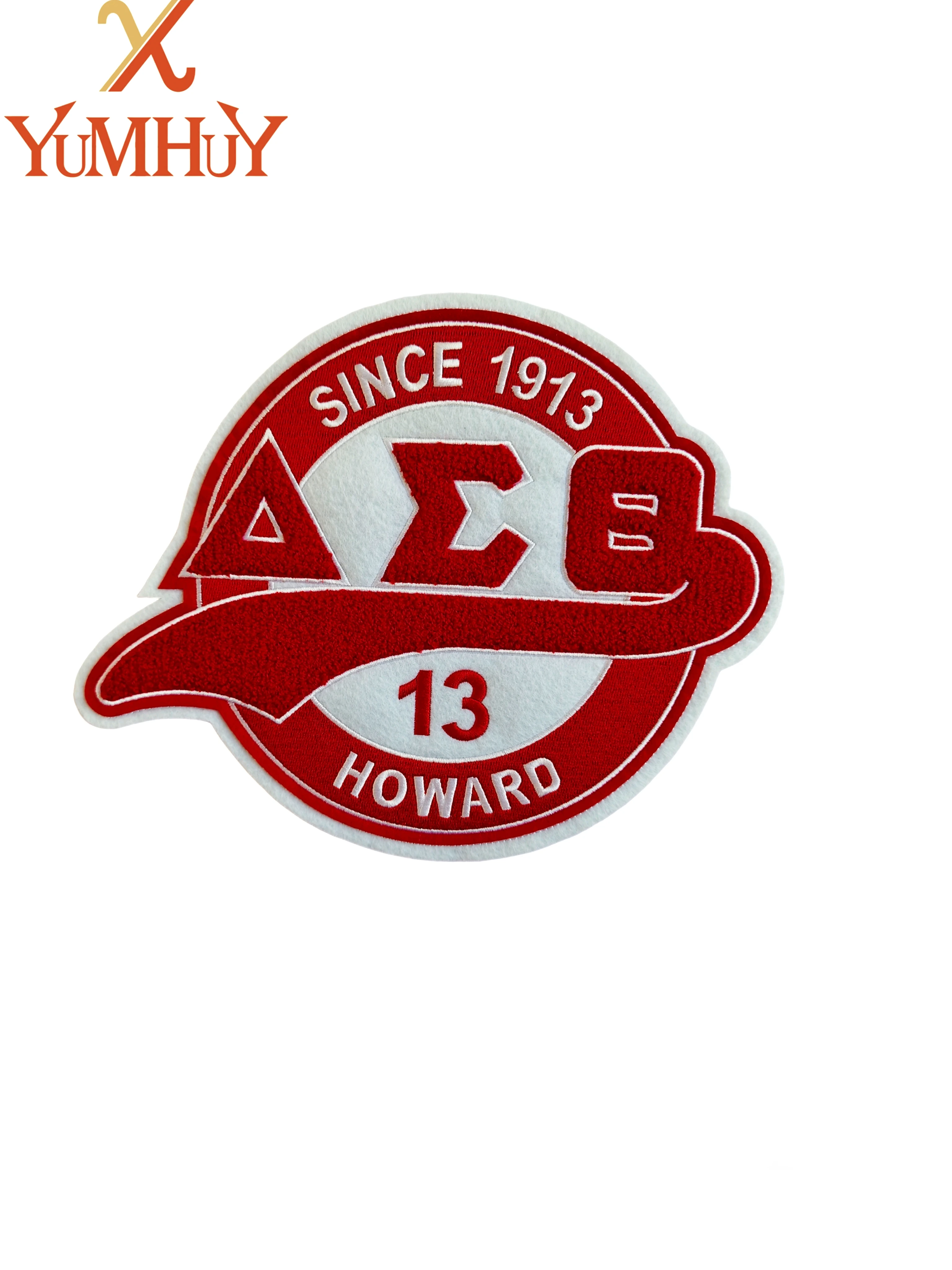 Since 1913 round iron-on Delta Sigma Theta embroidered patch, suitable for all kinds of bags and hoodies