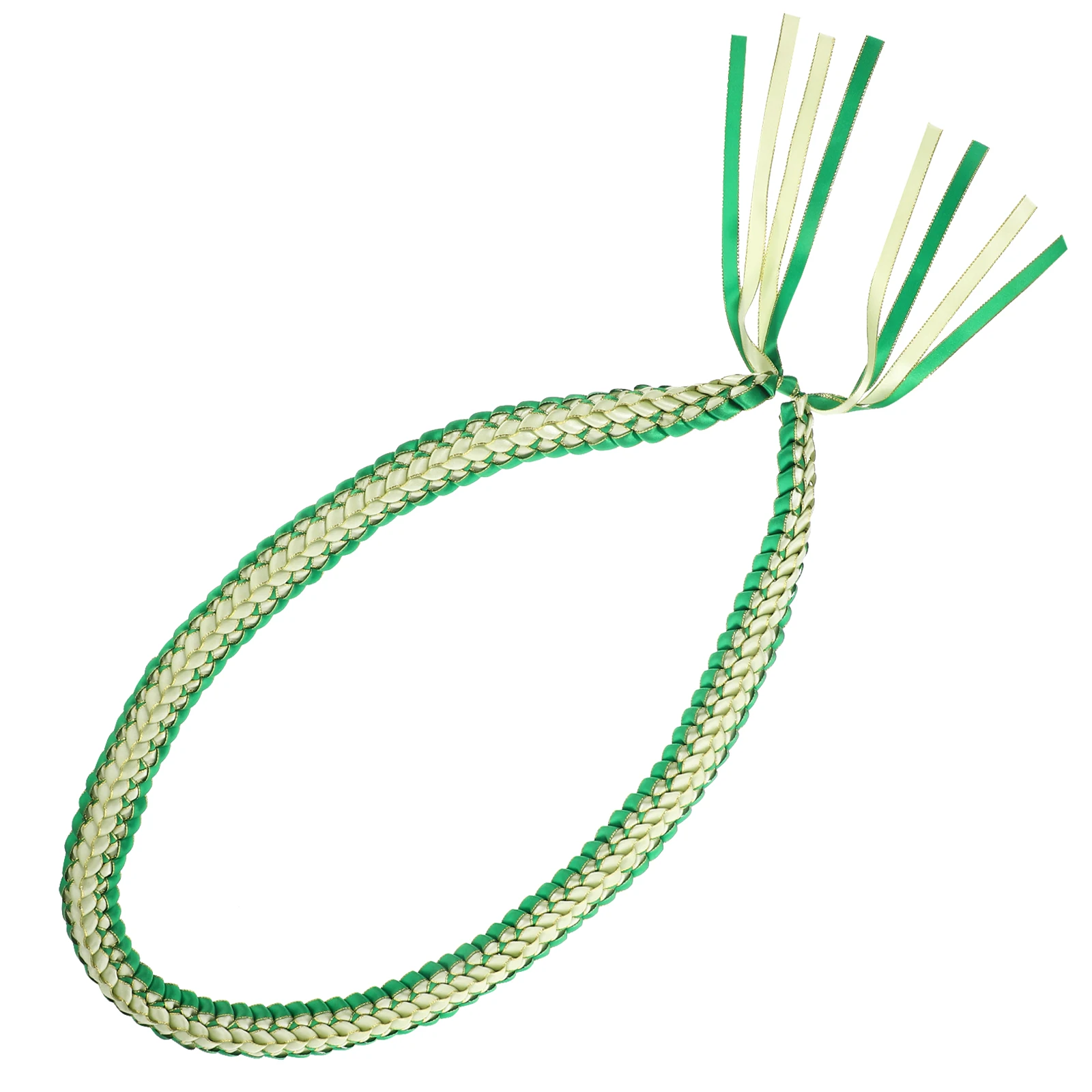 

Blue White Braided Necklace Party Supplies Graduation Accessory Dress Decor Photo Prop CordDecoration GraduationGifts H