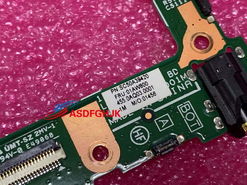 for Lenovo ThinkPad X1 Tablet 2nd Gen Audio Sub Card 01AW800 455.0AQ03.0001  Tested and working