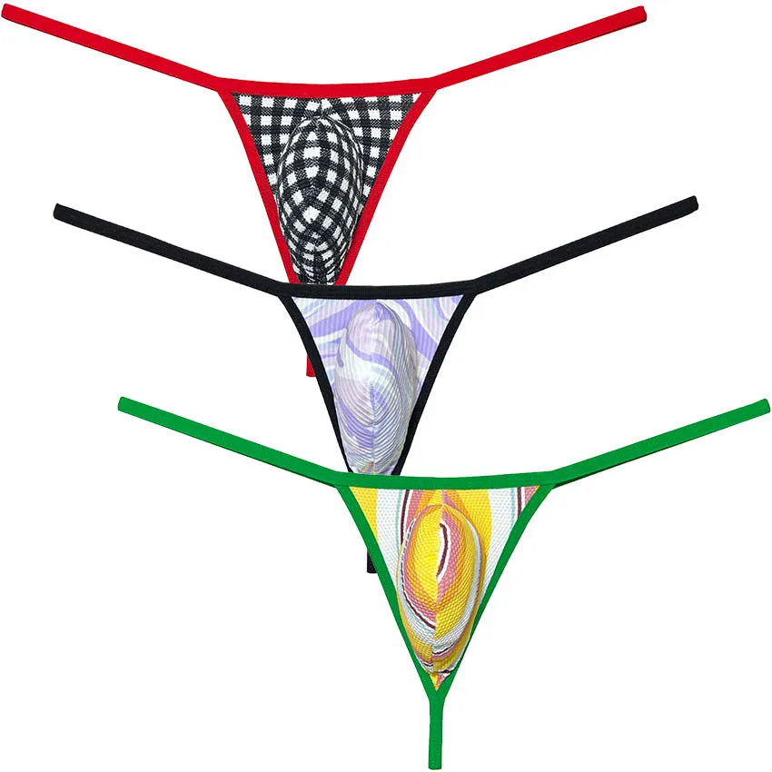

Micro Thong Men's Underwear Slip Contour Pouch Male Bikini G-string Sexy Tangas Summer Ultrathin Beach String Briefs Soft Comfy