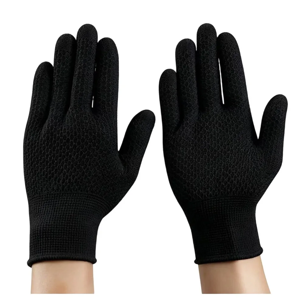 

12 Pairs Pineapple Antique Work Gloves Wear-Resistant Solid Color Textured Work Mittens Breathable Comfortable