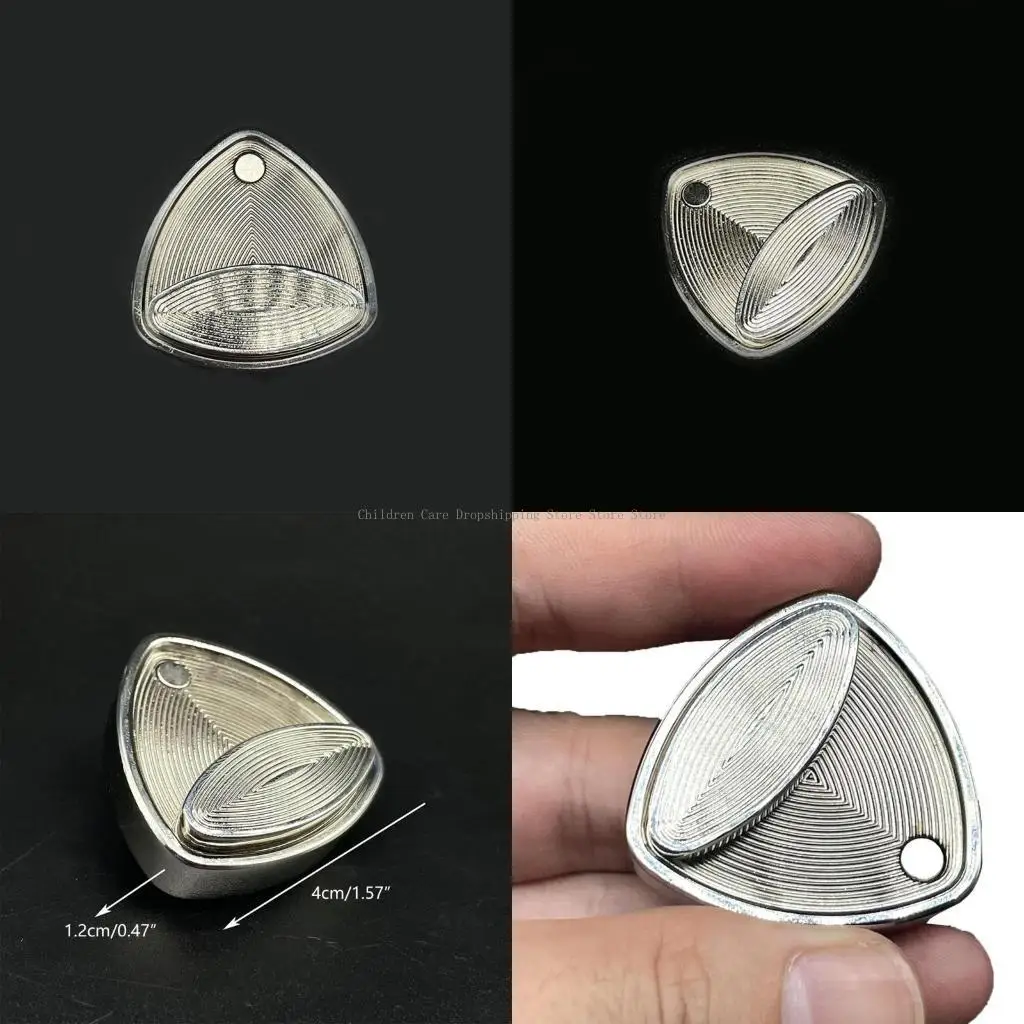 Silver Metal Slider for Anxiety and Adult Slider Sensory Toy Unique Triangle Toy
