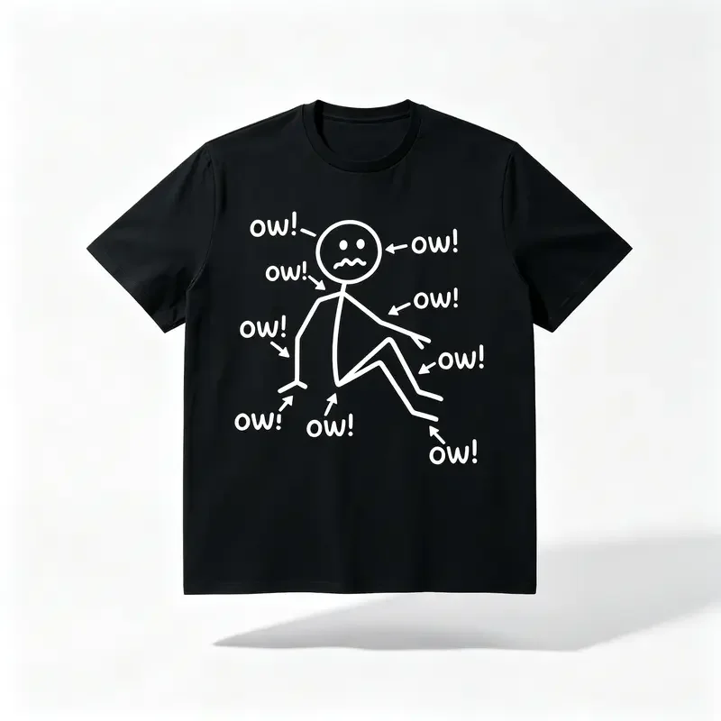 Plus-Size, Chronic Pain Awareness T-Shirt, Featuring a Smiling 