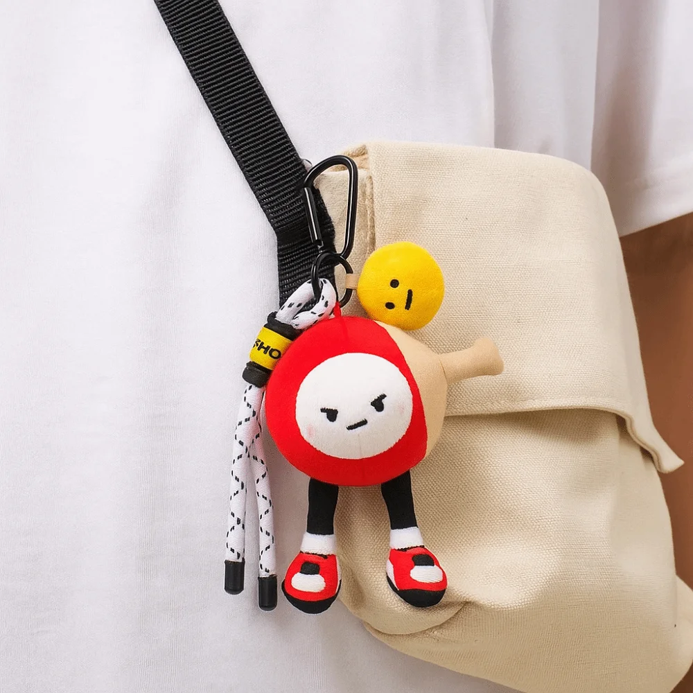 PP Cotton Plush Table Tennis Plush Toy Collection Comfortable Table Tennis Doll Pendant Fluffy Hanging Sports Plush Keychain
