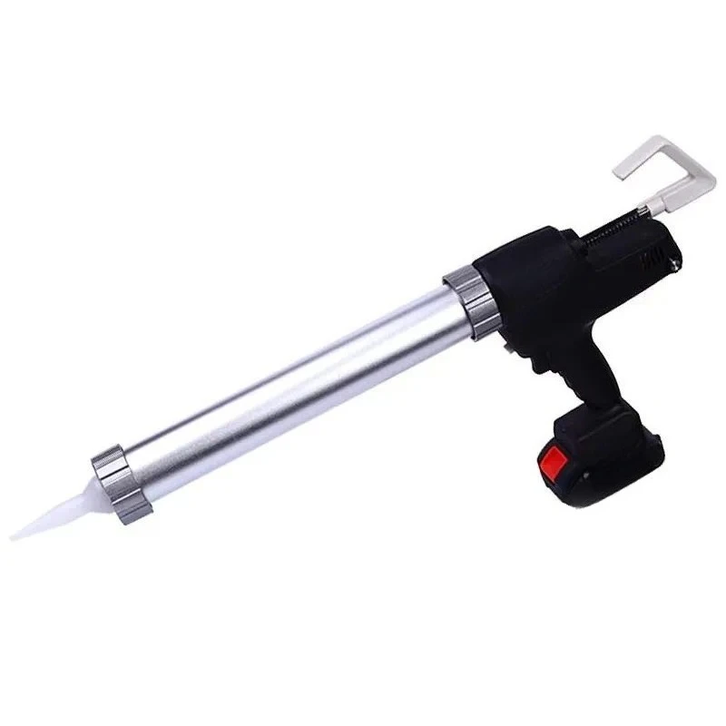 Wireless Electric Caulking Gun with 2 Batteries and Charger for Silicone Sealant Grouting Soft Rubber DIY Home Improvement