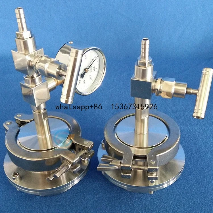 Quick Clamp Vacuum Sealing Assembly Flange for 80mm dia Quartz Tube Furance with KF50 Vaccum Port