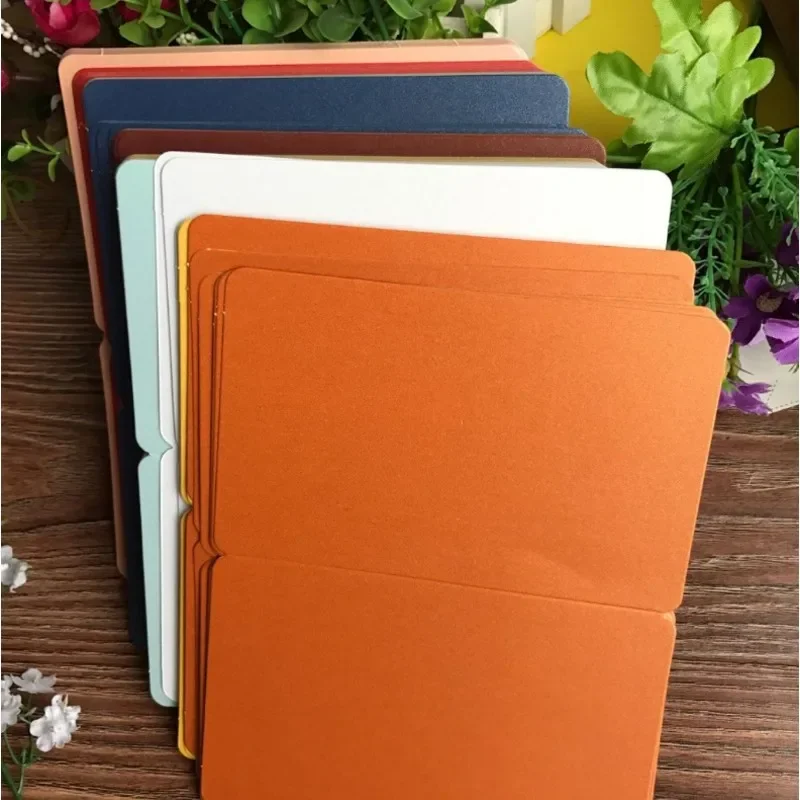 10Pcs/lot 15x10cm blank folded card postcard DIY Colorful Hand Drawing Doodle Paper Greeting Cards