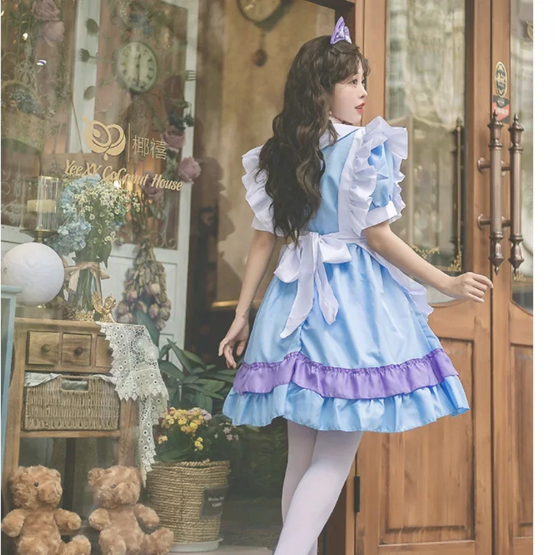 S-5XL Plus Size Gothic Lolita Kleid Anime Cosplay Maid Rode Play Kostüm Japanische Kawaii Dessous Outfits Feenkleid