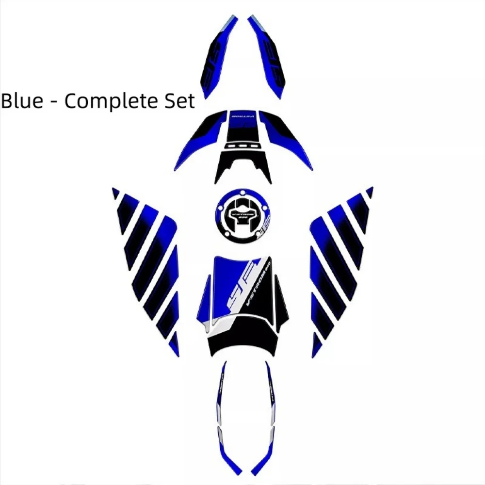 For V-Strom 800SE 2023-2024 Self-Adhesive 3D Tank Decals Easy Installation No Residue When Removed Fittings