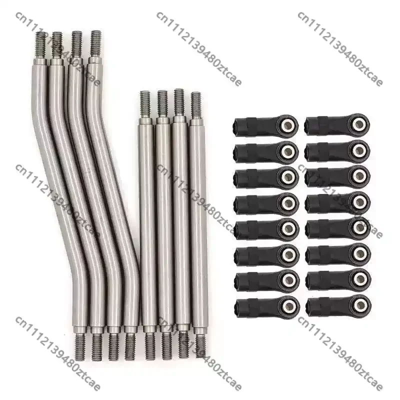 1/10 Scale RC Crawler Car 6mm Thick Stainless Steel Extended Link Rod Lower Center of Gravity Upgrade Spare Parts