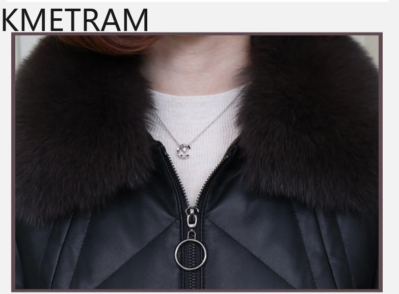 Witte ganzendons pufferjack voor dames 100% schapenvacht Lange donsjassen Winterkleding Vos Bontkraag Jassen Los 2024ojiк