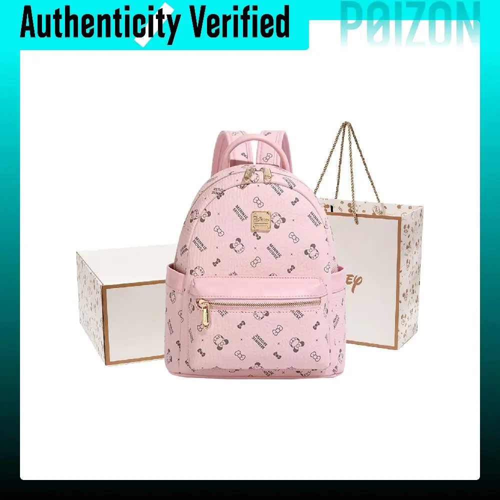 disney-minnie-mouse-pvc-polyvinyl-chloride-university-student-small-backpack-regular-women's-pink-ecru-bmk-72454