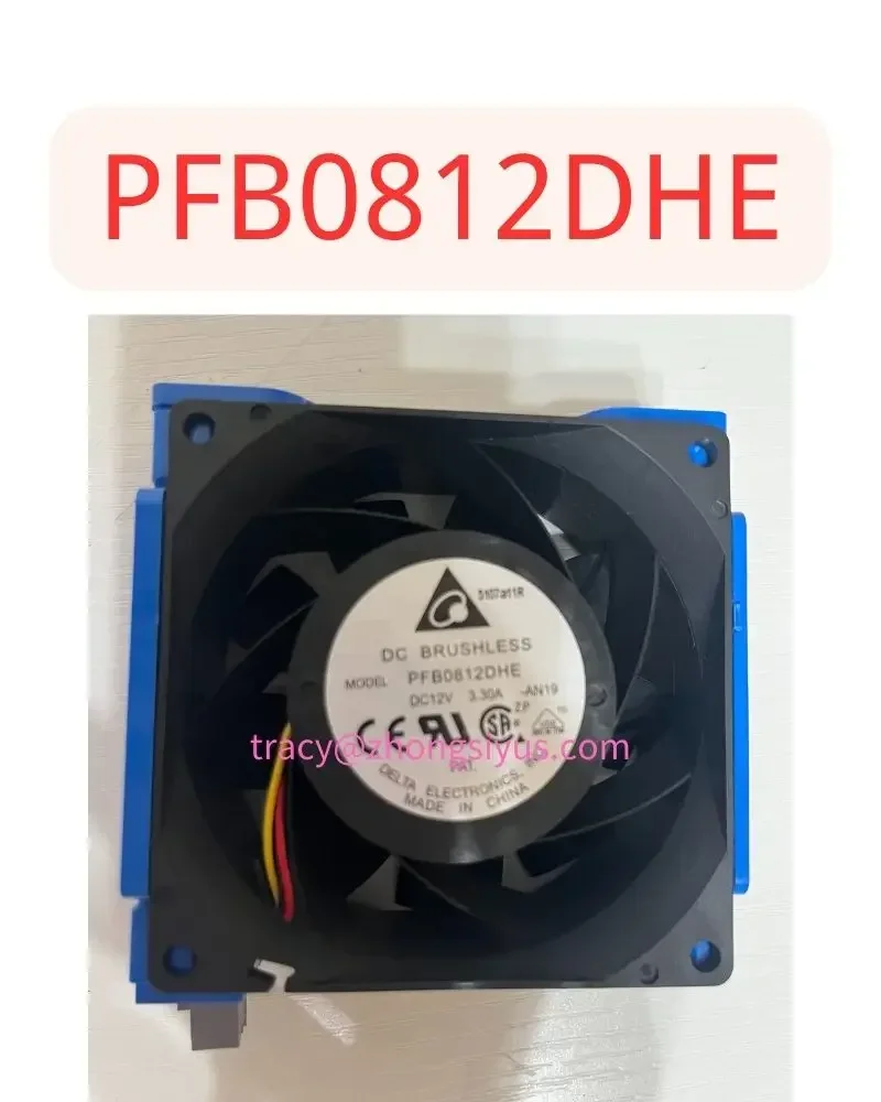 Brand New PFB0812DHE 8cm 8038 12V 3.30A 4-wire with PWM speed regulation function, dual ball cooling fan, 4-pin, 4-wire