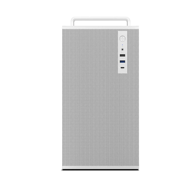 Sparrow V5Pro M-ATX PC Case, Aluminum Handle & Dual MESH Panels, Supports ATX PSU, 162mm Cooler, Type-C for Office