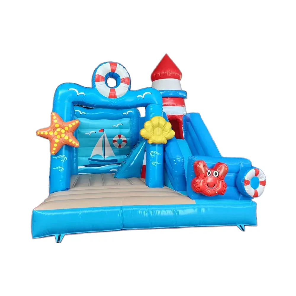 &Kids Commercial Outdoor Inflatable Bouncer Castle Cartoon Jumping Bouncy Castle Slide Combo Bounce House PVC Material
