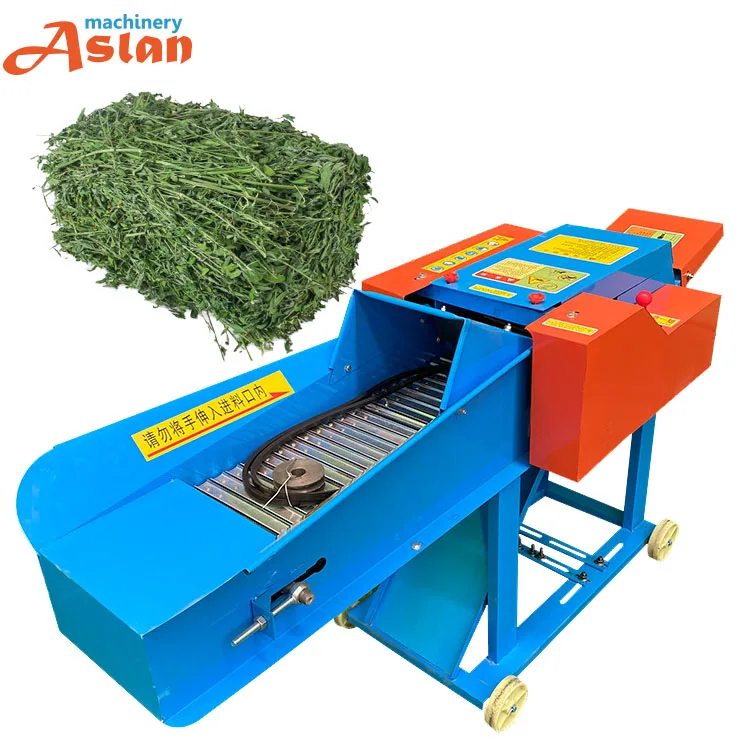 Alfalfa Grass Chopping Machine Dry and Wet Grass Cutting Crushing Machine Animal Feed Silage Corn Stalks Chopper