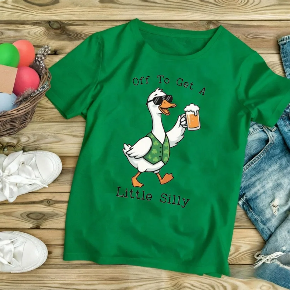 St Patricks Day Shirt St Paddys Day Goose T-shirt Social Club Funny Irish St Pattys Day Tees Women Printed Clothes Tops