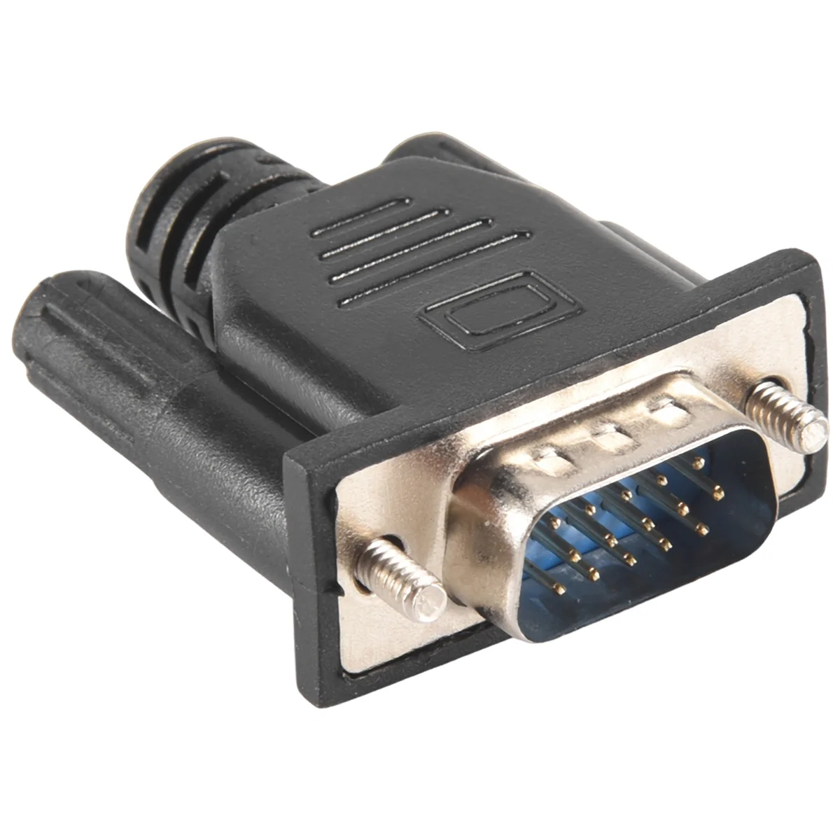 New 3C-VGA Virtual Display Adapter Male Dummy Plug EDID Headless Ghost Emulator Lock Plate