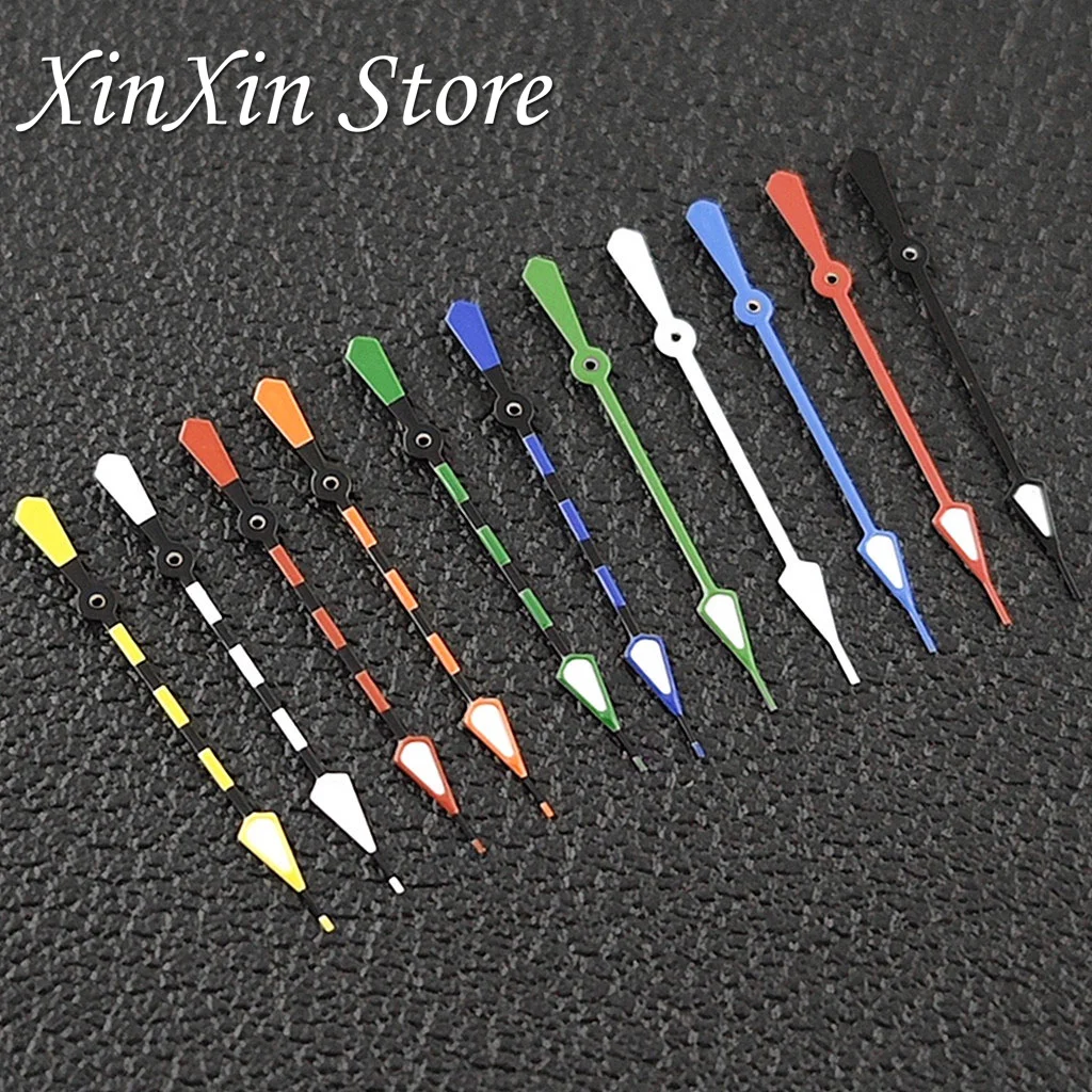 Multicolor 13MM High Quality NH35 Watches Pointers Single Second Hands For NH34 NH35 NH36 4R 7S 7002 Movement C3 Green Luminous