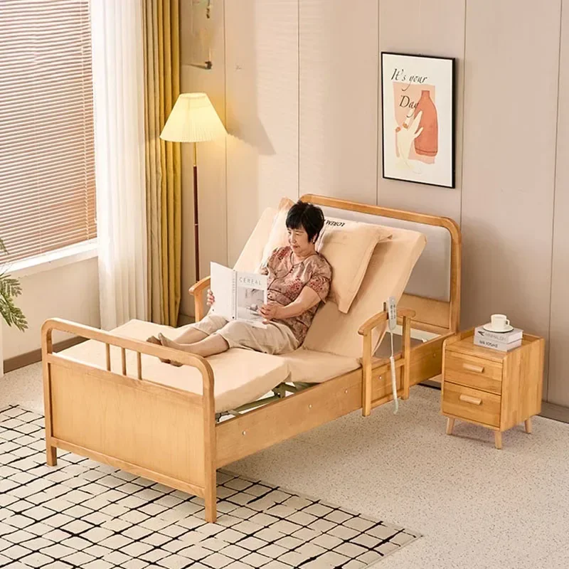 Armrest Old People Beds Bedframe Adjustable Comfortable Recovery Beds Electric Multifunction Bedroom Furniture Le Lit Pliant LLB