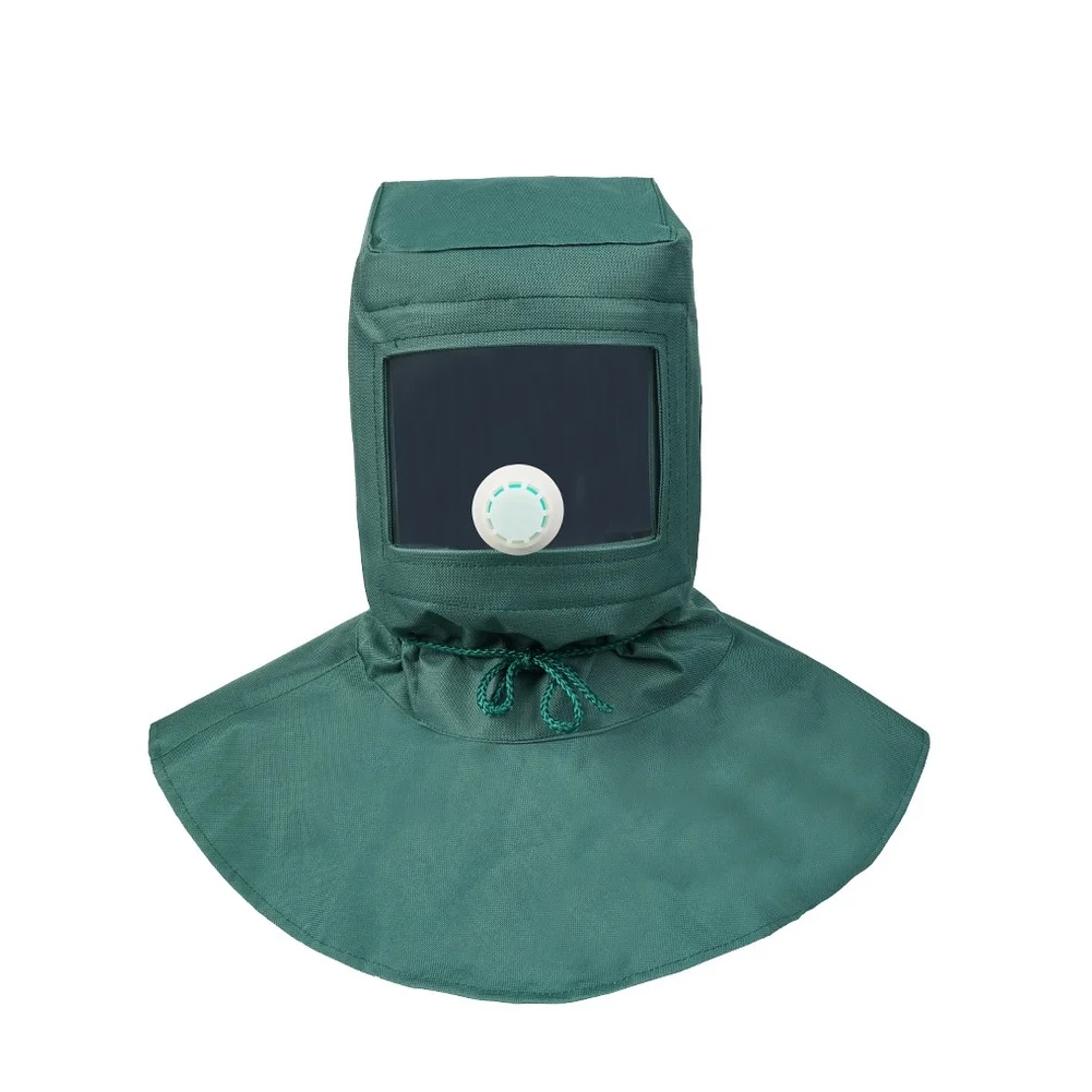 Industrial Sandblasting Helmet with Wide Vision Visor and Ergonomic Design for Grinding Painting and Coating Preparation