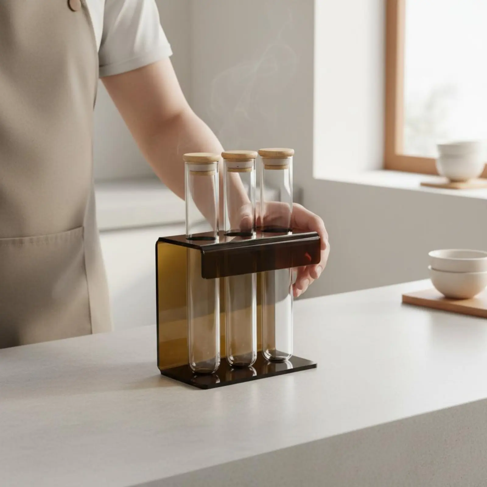 coffee-bean-display-stand-stylish-design-coffee-bean-display-rack-glass-tube-storage-set-sealed-containers-bar-accessory