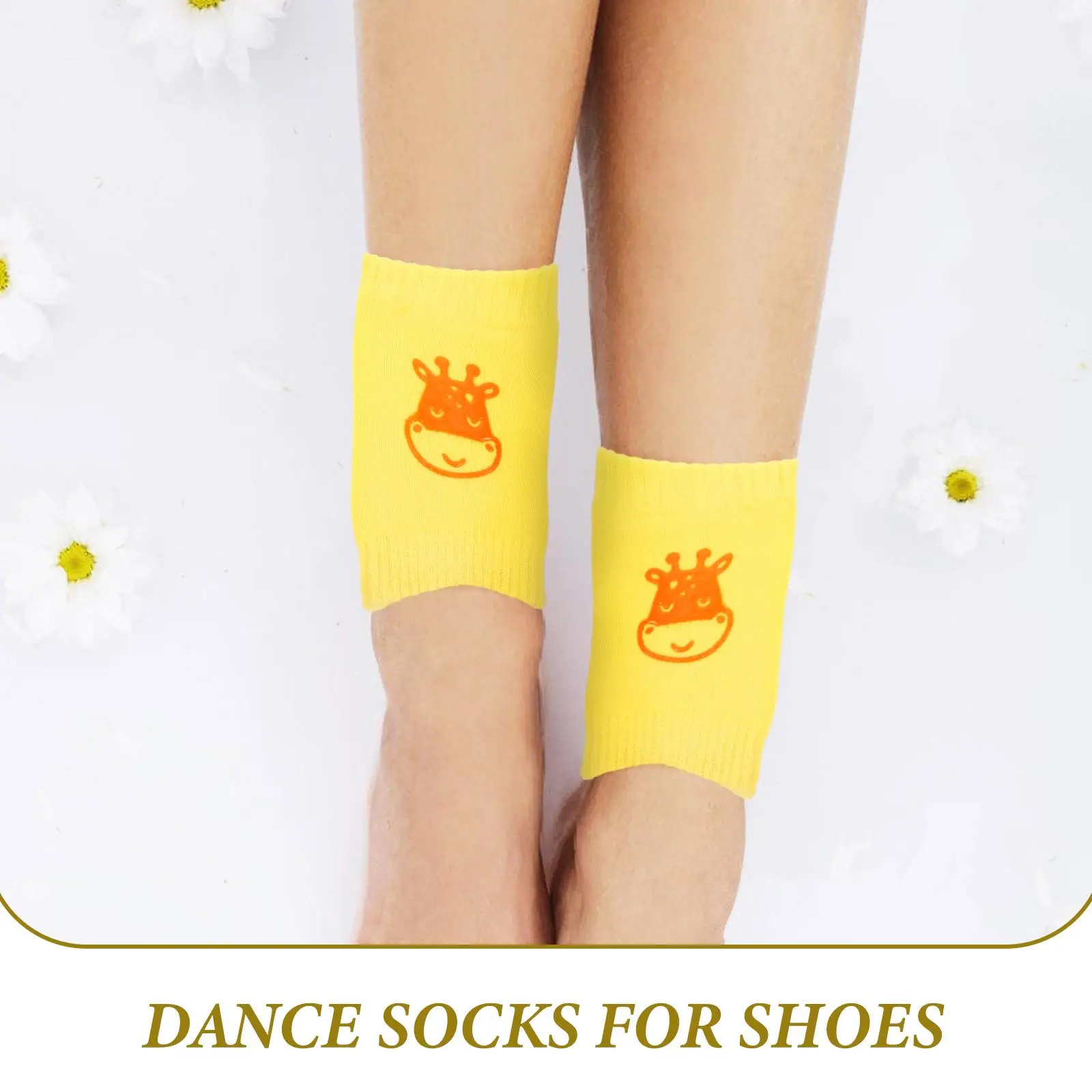 2 paia di calzini da ballo in puro cotone per ragazze, protezione per la danza di adulti, colore di fornitura, adatto a scarpe in modo sicuro, ideale per ballerini