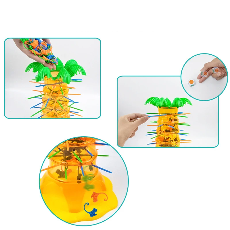 Desktop Games Flip Flop Monkey Tree Climbing Toys Drop Down Interactive Puzzle Toys Fun Multiplayer Game Children  Birthday Gift