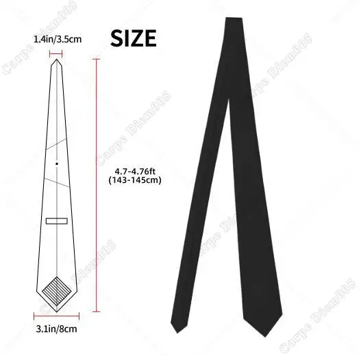 Trumpet Ties Mens Jazz Tie Music Neckties Cool Musical Instrument Pattern Tie Print One Size