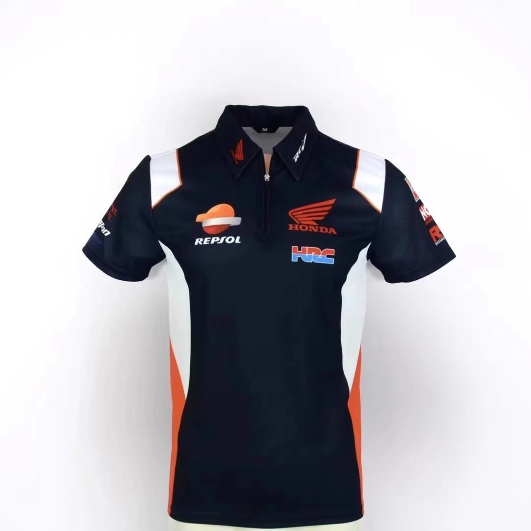 

Футболка Honda Racing Team для мотоцикла DH MTB Off Road, рубашка поло, летняя мужская и женская быстросохнущая дышащая майка для верховой езды