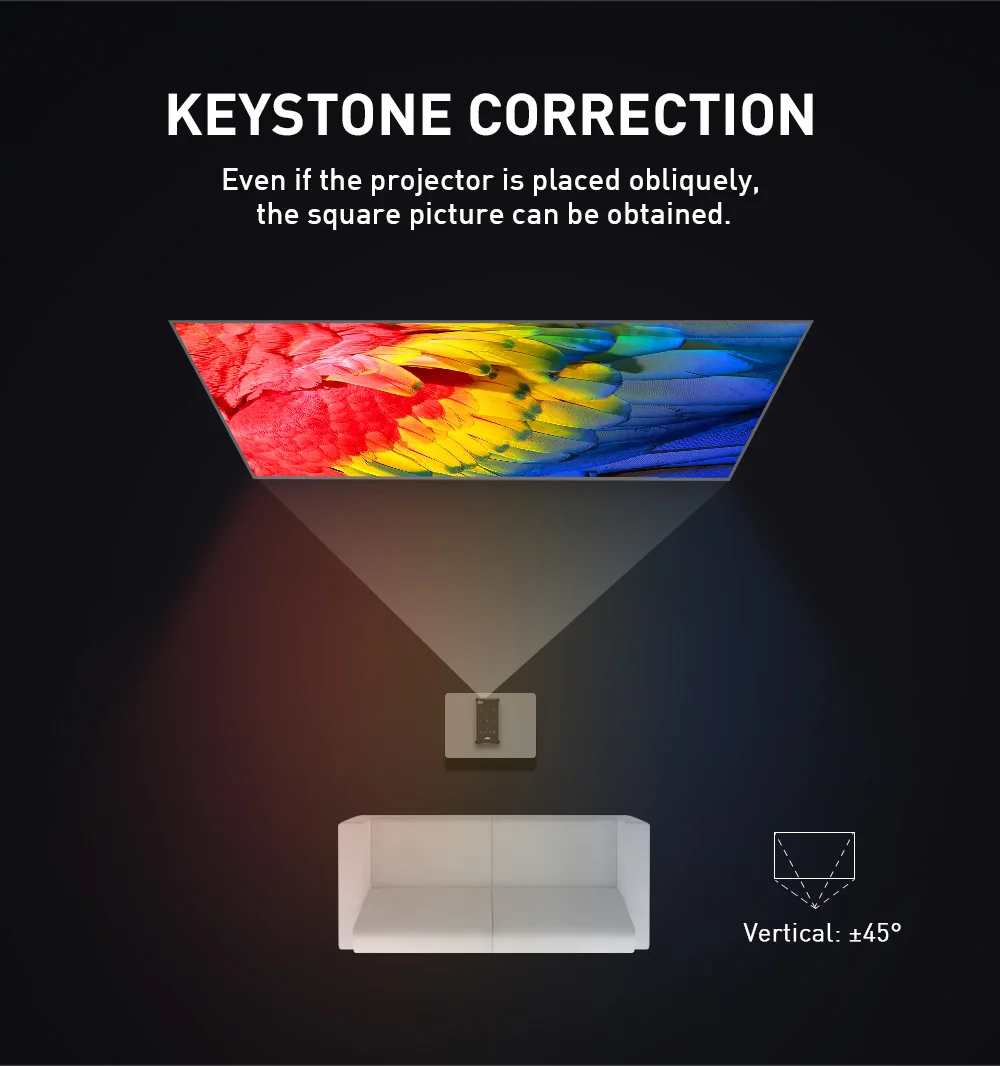 FLyin P09 Android 9.0 Portable Projector 1080P Essential For Families 1G RAM