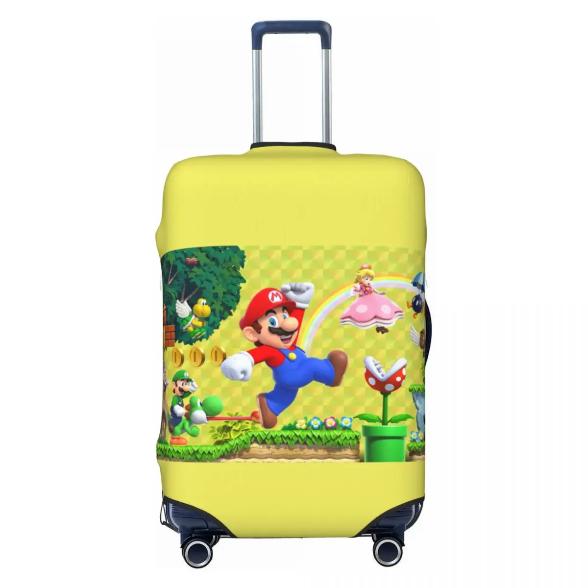 

Custom Cartoon Game Luigi Bors Marios Luggage Cover Fashion Suitcase Protector Covers Suit For 18-32 inch