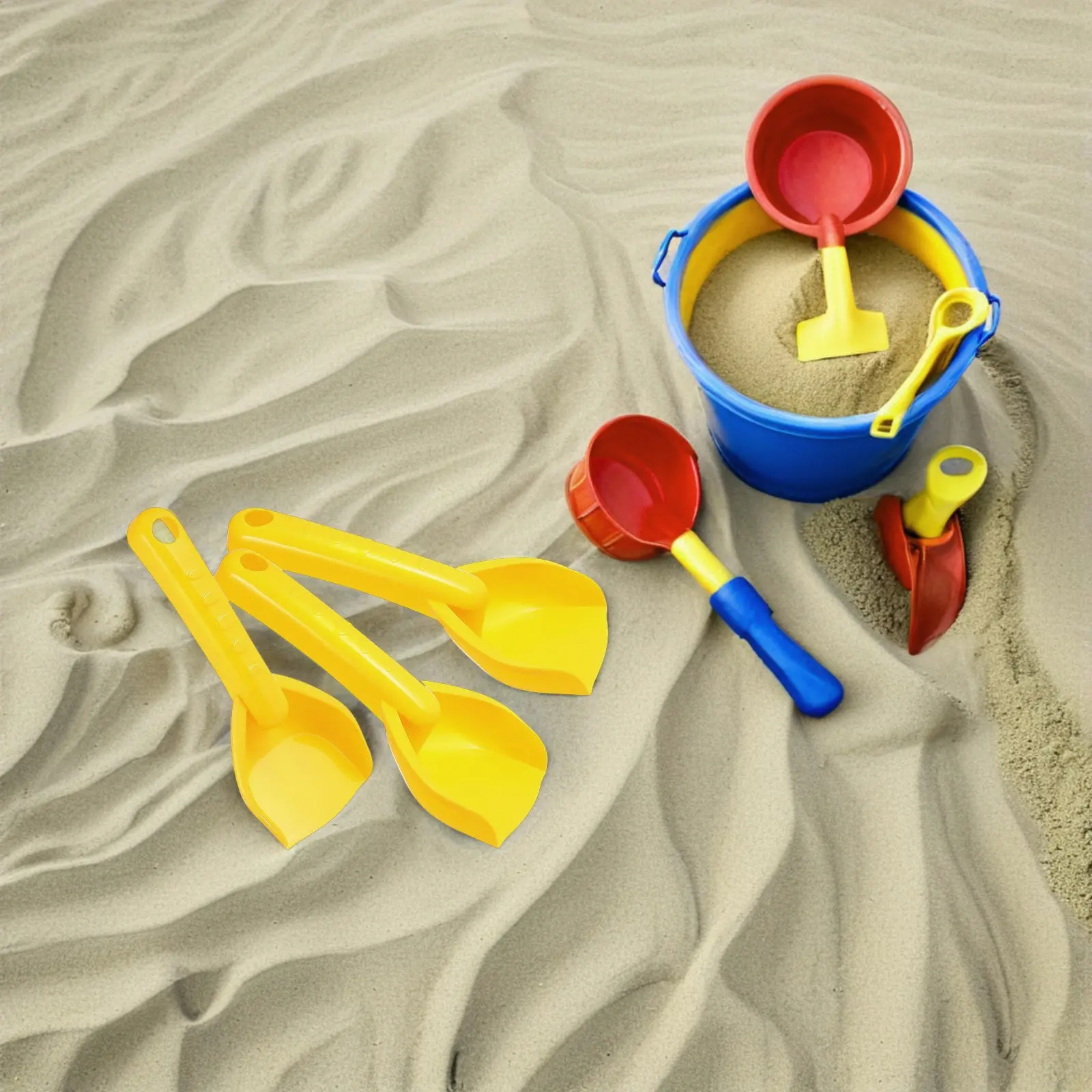 

16Pcs Kids Beach Sand Shovel Set Lightweight Plastic Mini Diggers for Sandbox Digging Planting Snow Outdoor