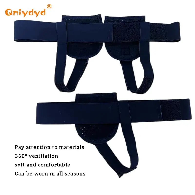 Inguinal Hernia Belt Brace Recovery Support with Movable Pain Relief Pads Adjustable Size Universal Use for Elderly