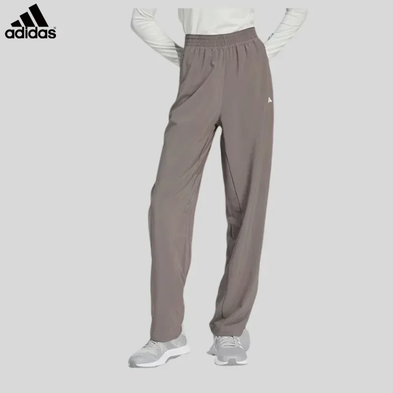 Adidas Water Repellent Button Zip Waist Skinny Fit Slant Pockets Lounge Trousers IT6743