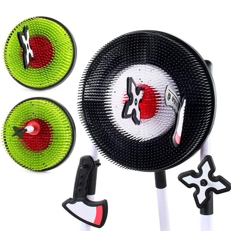Soft Head Safety Axe Dart Target Plate Parent-Child Interactive Throwing Toy Set Indoor&Outdoor Sports Toy Family Party Gifts