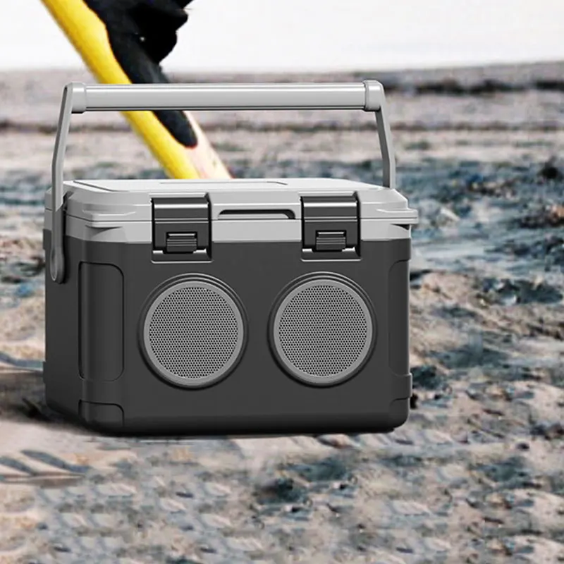 21L Large Capacity Outdoor Camping PE Material Audio Insulated Box Cooler Box Car Cooler with