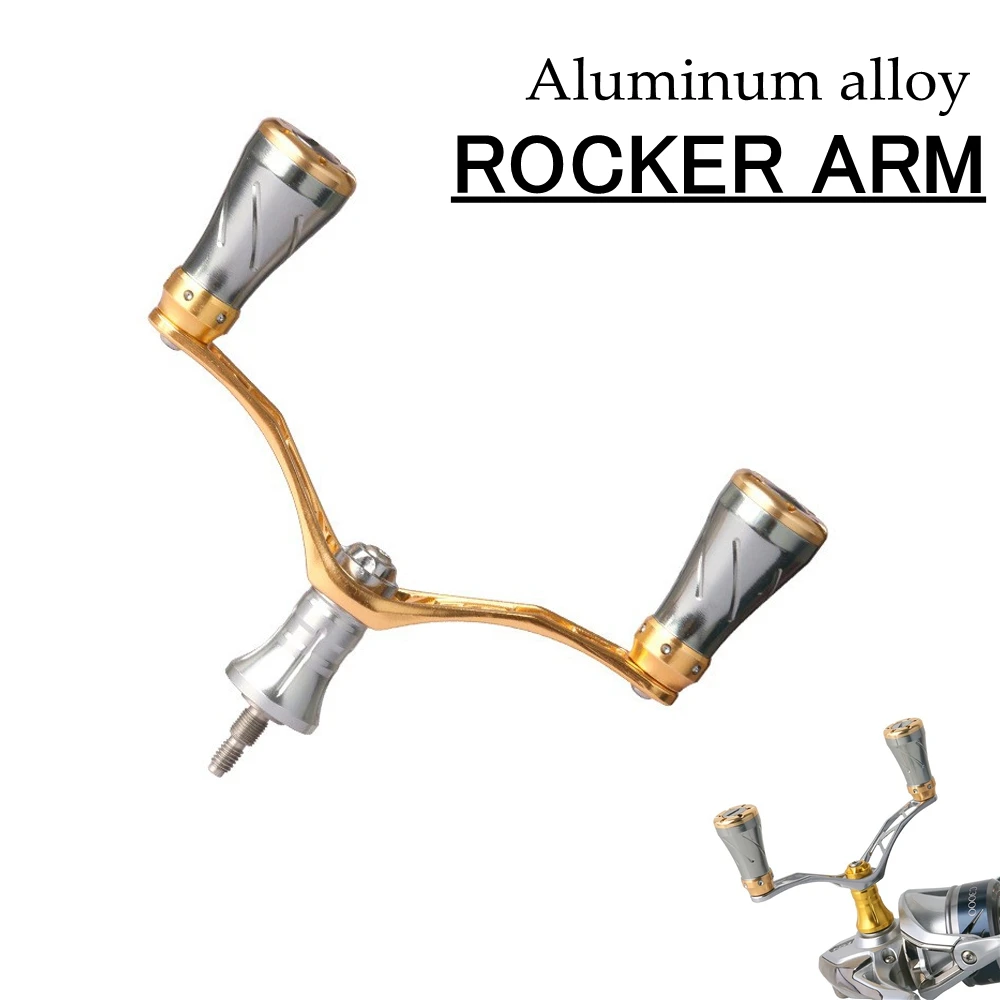 

Spinning Double Reel Handle Knob Grip Fishing Reel Handle Replacement Aluminium Alloy Power Handle For DIWA SIMANO Rocker Arm
